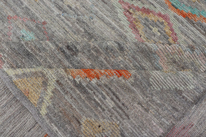 Casual Modern Design Rug in Light Grey and Pops of Colors for Modern Interiors Casual modern design rug with faded pop of colors on a neutral and gray tone background, Keivan Woven Arts / rug AFG - 36117, country of origin / type: Afghanistan / Mo... - Keivan Woven ArtsAFG - 36117 - 5432 - 16790Rug
