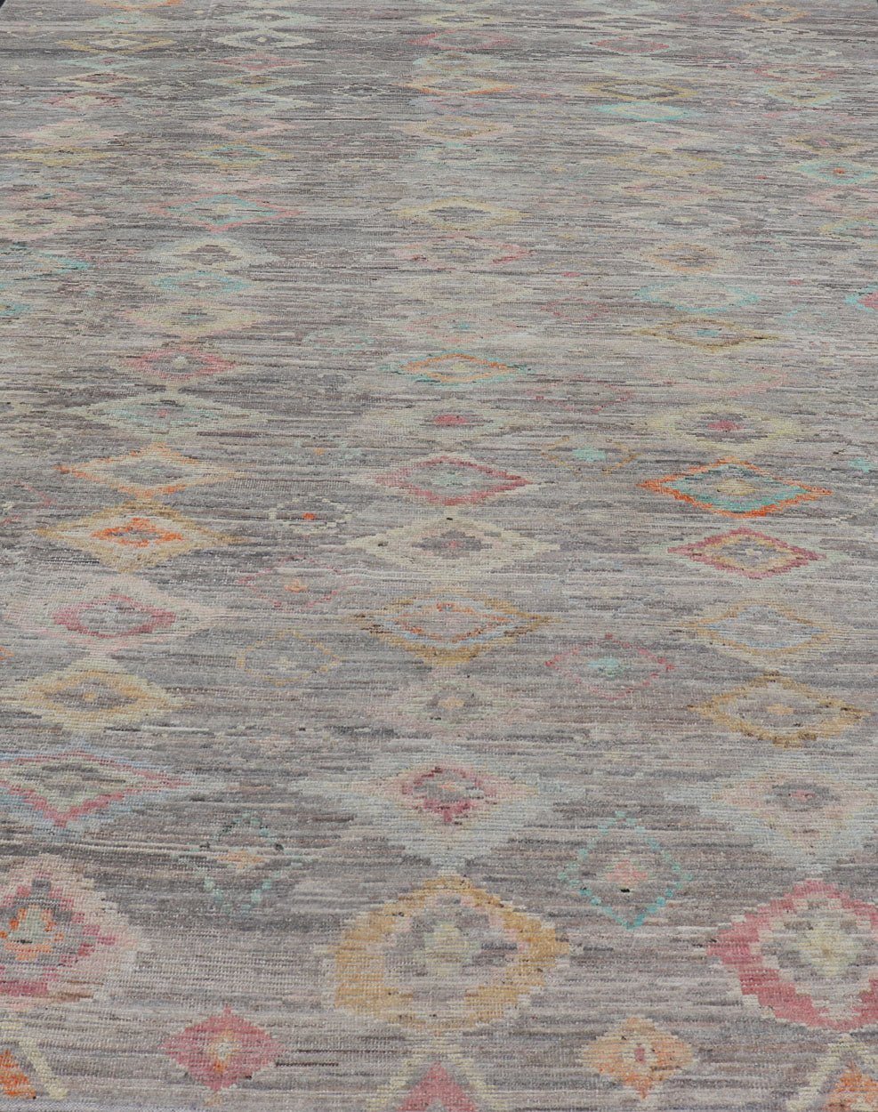 Casual Modern Design Rug in Light Grey and Pops of Colors for Modern Interiors Casual modern design rug with faded pop of colors on a neutral and gray tone background, Keivan Woven Arts / rug AFG - 36117, country of origin / type: Afghanistan / Mo... - Keivan Woven ArtsAFG - 36117 - 5432 - 16790Rug