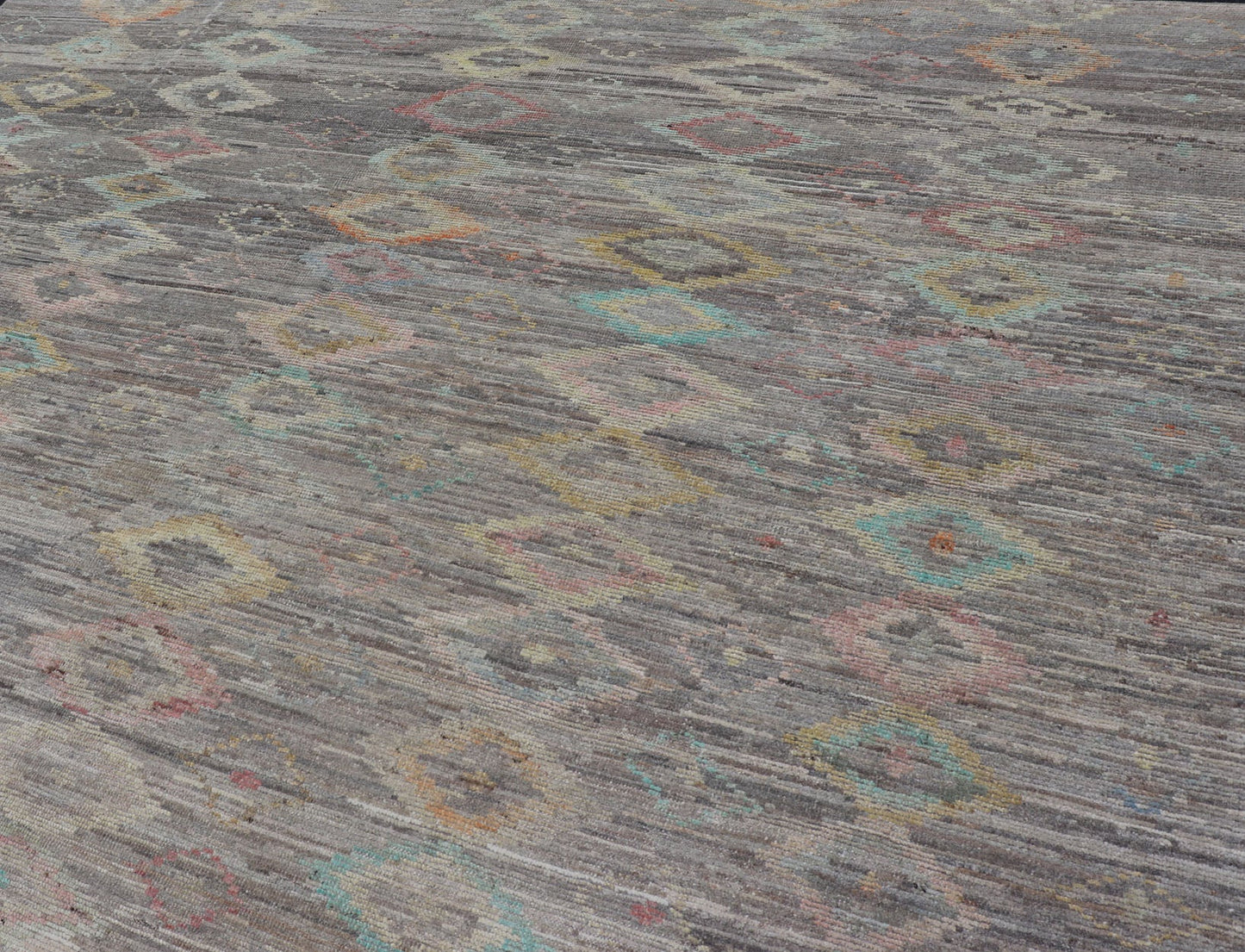 Casual Modern Design Rug in Light Grey and Pops of Colors for Modern Interiors Casual modern design rug with faded pop of colors on a neutral and gray tone background, Keivan Woven Arts / rug AFG - 36117, country of origin / type: Afghanistan / Mo... - Keivan Woven ArtsAFG - 36117 - 5432 - 16790Rug