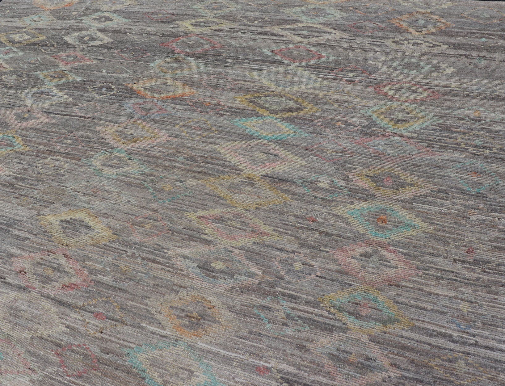 Casual Modern Design Rug in Light Grey and Pops of Colors for Modern Interiors Casual modern design rug with faded pop of colors on a neutral and gray tone background, Keivan Woven Arts / rug AFG - 36117, country of origin / type: Afghanistan / Mo... - Keivan Woven ArtsAFG - 36117 - 5432 - 16790Rug