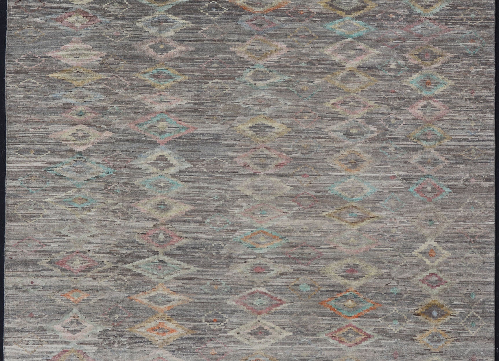 Casual Modern Design Rug in Light Grey and Pops of Colors for Modern Interiors Casual modern design rug with faded pop of colors on a neutral and gray tone background, Keivan Woven Arts / rug AFG - 36117, country of origin / type: Afghanistan / Mo... - Keivan Woven ArtsAFG - 36117 - 5432 - 16790Rug