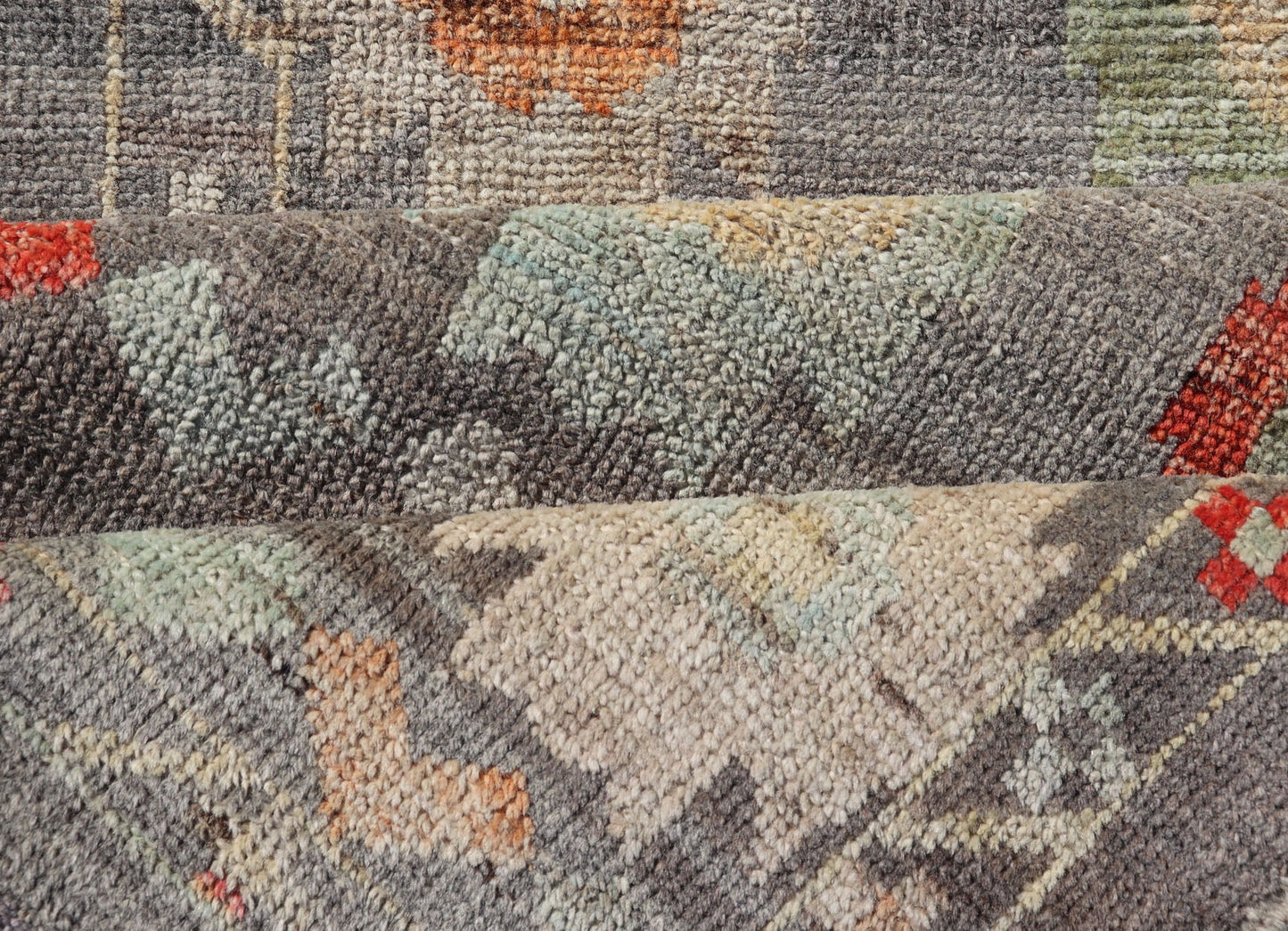 Measures: 2'9 x 9'8 Modern Runner by Keivan Woven Arts Sub - Geometric Diamond Design in Multicolor. Keivan Woven Arts; rug AFG - 39454, country of origin / type: Afghanistan / Modern Casual, circa Early - 21th Century. This modern casual tribal r... - Keivan Woven ArtsAFG - 39454 - 18245Rug