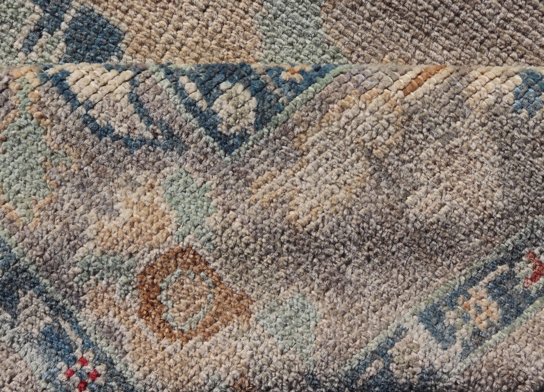 Measures: 3'0 x 9'6 Modern Floral Oushak Runner in Multi Colors by Keivan Woven Arts. Keivan Woven Arts/rug AFG - 39458, country of origin / type: Afghanistan / Oushak. This traditional Oushak rug features a neutral color background of taupe ... - Keivan Woven ArtsAFG - 39458 - 18251Rug