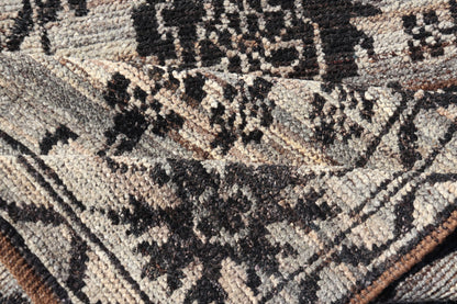 Measures: 3'2 x 9'8 Oushak Designed Runner by Keivan Woven Arts in Wool with Sub - Geometric Design. Keivan Woven Arts; rug AFG - 39462, country of origin / type: Afghanistan / Modern Casual, circa Early - 21th century. This modern casual tribal ... - Keivan Woven ArtsAFG - 39462 - 18263Rug