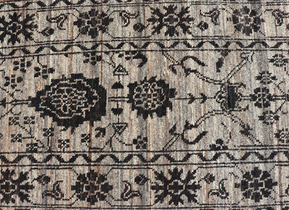 Measures: 3'2 x 9'8 Oushak Designed Runner by Keivan Woven Arts in Wool with Sub - Geometric Design. Keivan Woven Arts; rug AFG - 39462, country of origin / type: Afghanistan / Modern Casual, circa Early - 21th century. This modern casual tribal ... - Keivan Woven ArtsAFG - 39462 - 18263Rug
