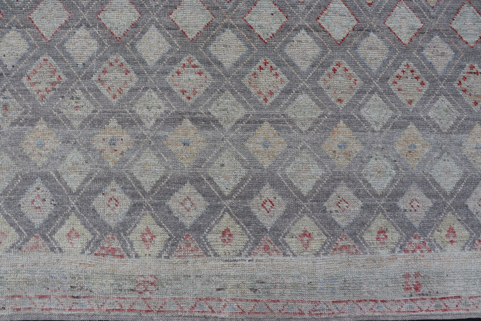 Measures: 6'4 x 9'6 Modern Afghan Tribal Rug by Keivan Woven Arts in Wool with Sub - Geometric Design. Modern Casual Tribal Rug, Keivan Woven Arts / rug AFG - 39465, country of origin / type: Afghanistan / Modern Casual, circa Early - 21th Century. ... - Keivan Woven ArtsAFG - 39465 - 18275Rug
