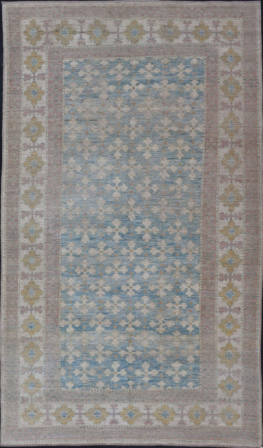 Keivan Woven Arts Khotan design large Gallery rug Measures: 8'3 x 15'2 This Keivan Woven Arts Khotan design large Gallery rug ahs been made in northern Afghanistan with the finest wool. - Keivan Woven ArtsAFG - 39479 - 18299Rug