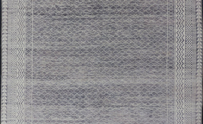 Measures: 10'1 x 12'0 Modern Piled Rug with All - Over Design by Keivan Woven Arts in Gray and Cream. Keivan Woven Arts/ rug AFG - 39481, country of origin / type: Afghanistan, Modern. The subdued modern design of this piled rug makes it perfect fo... - Keivan Woven ArtsAFG - 39481 - 18305Rug