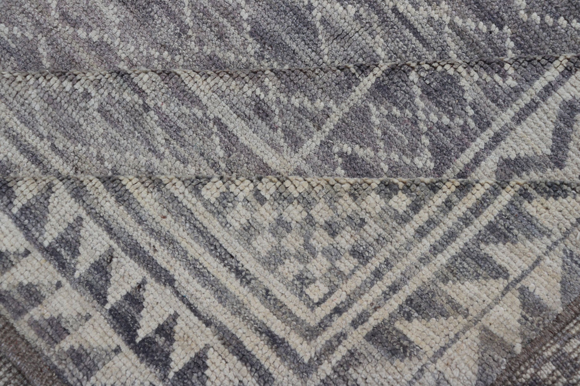 Measures: 10'1 x 12'0 Modern Piled Rug with All - Over Design by Keivan Woven Arts in Gray and Cream. Keivan Woven Arts/ rug AFG - 39481, country of origin / type: Afghanistan, Modern. The subdued modern design of this piled rug makes it perfect fo... - Keivan Woven ArtsAFG - 39481 - 18305Rug