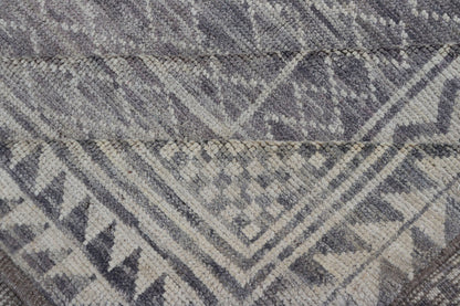 Measures: 10'1 x 12'0 Modern Piled Rug with All - Over Design by Keivan Woven Arts in Gray and Cream. Keivan Woven Arts/ rug AFG - 39481, country of origin / type: Afghanistan, Modern. The subdued modern design of this piled rug makes it perfect fo... - Keivan Woven ArtsAFG - 39481 - 18305Rug