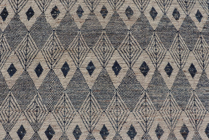 Keivan Woven Arts Large modern diamond Design rug in Navy, Blue and off white. Measures: 10'6 x 13'0 Keivan Woven Arts modern rug with diamond pattern in Navy and off white, modern rug by Keivan woven arts in diamond design Keivan... - Keivan Woven ArtsAFG - 39491 - 18317Rug