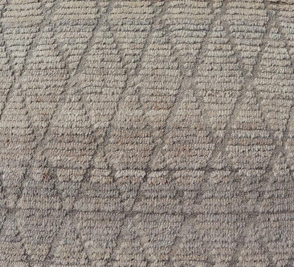 Modern Hand - Knotted Moroccan Rug with Diamond Design in Gray and Neutral Tones This modern casual tribal rug has been hand - knotted in wool. The rug features a modern geometric diamond design, rendered in gray and neutral tones, making this rug ... - Keivan Woven ArtsAFG - 39540 - 19760Rug