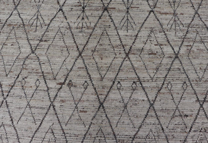 Modern Hand - Knotted Kilim in Wool with All - Over Sub - Geometric Diamond Design This modern casual tribal rug has been hand - knotted. The rug features a modern all - over sub - geometric diamond design, replete with various motifs, the entirety of the ... - Keivan Woven ArtsAFG - 39748 - 19514Rug