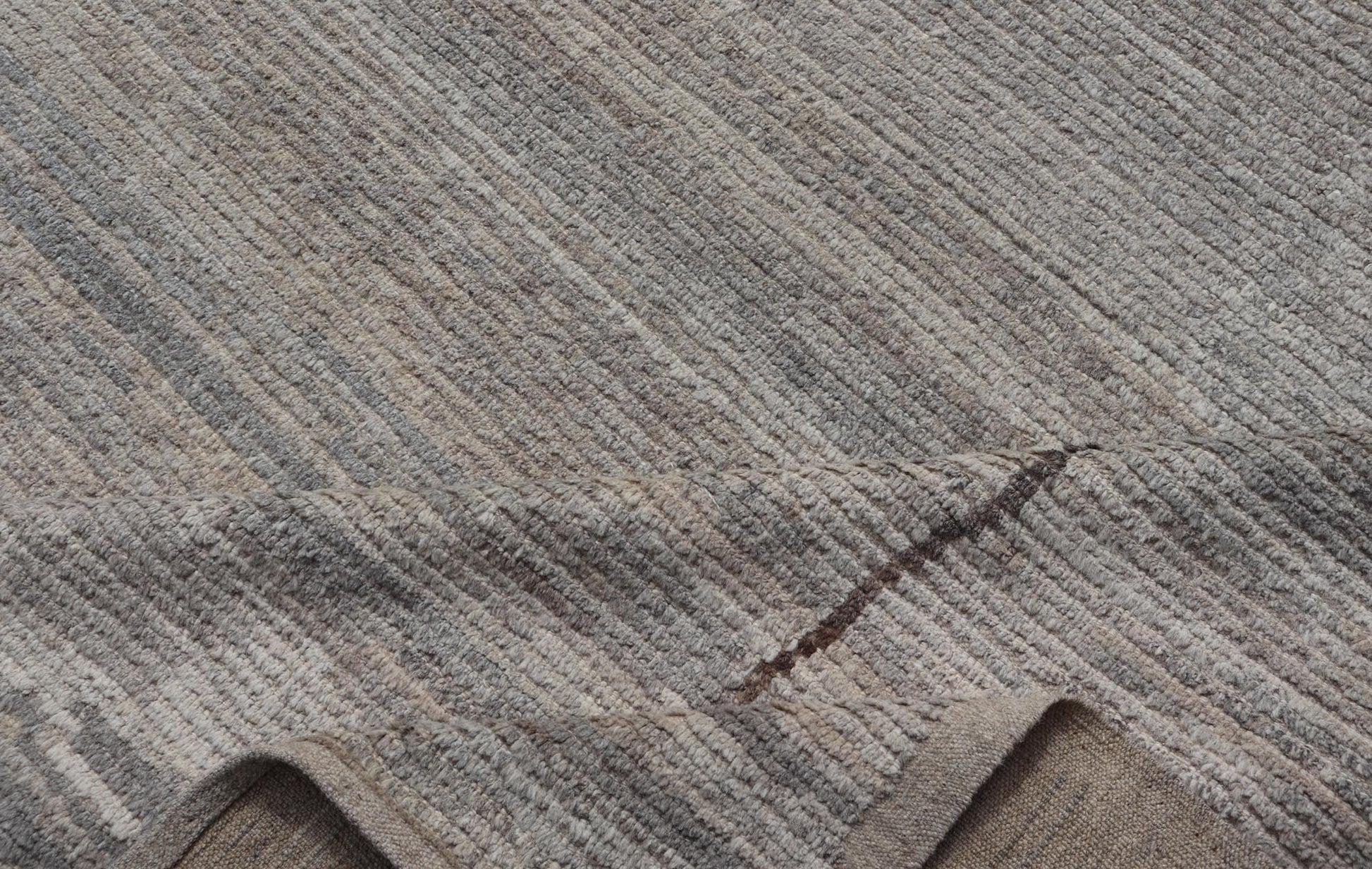 Large Modern Hand - Knotted Rug with Moroccan Design in Earthy and Natural Tones This modern casual rug has been hand - knotted. The rug features a modern Moroccan sub - geometric design, composed of a centralized double diamond pattern; making this ... - Keivan Woven ArtsAFG - 39794 - 19532Rug
