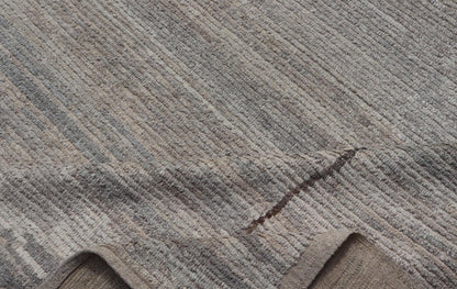 Large Modern Hand - Knotted Rug with Moroccan Design in Earthy and Natural Tones This modern casual rug has been hand - knotted. The rug features a modern Moroccan sub - geometric design, composed of a centralized double diamond pattern; making this ... - Keivan Woven ArtsAFG - 39794 - 19532Rug