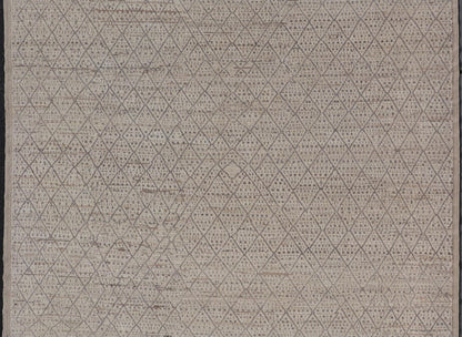 Modern Moroccan Rug in Wool with All - Over Diamond Design by Keivan Woven Arts This modern casual tribal rug has been hand - knotted in wool. The rug features a modern sub - geometric diamond design, replete with various motifs within each diamond.... - Keivan Woven ArtsAFG - 39921 - 19778Rug