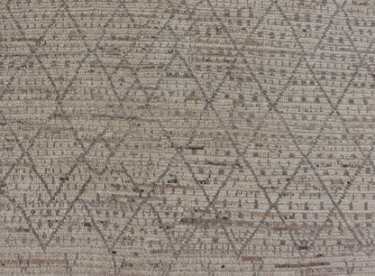 Modern Moroccan Rug in Wool with All - Over Diamond Design by Keivan Woven Arts This modern casual tribal rug has been hand - knotted in wool. The rug features a modern sub - geometric diamond design, replete with various motifs within each diamond.... - Keivan Woven ArtsAFG - 39921 - 19778Rug