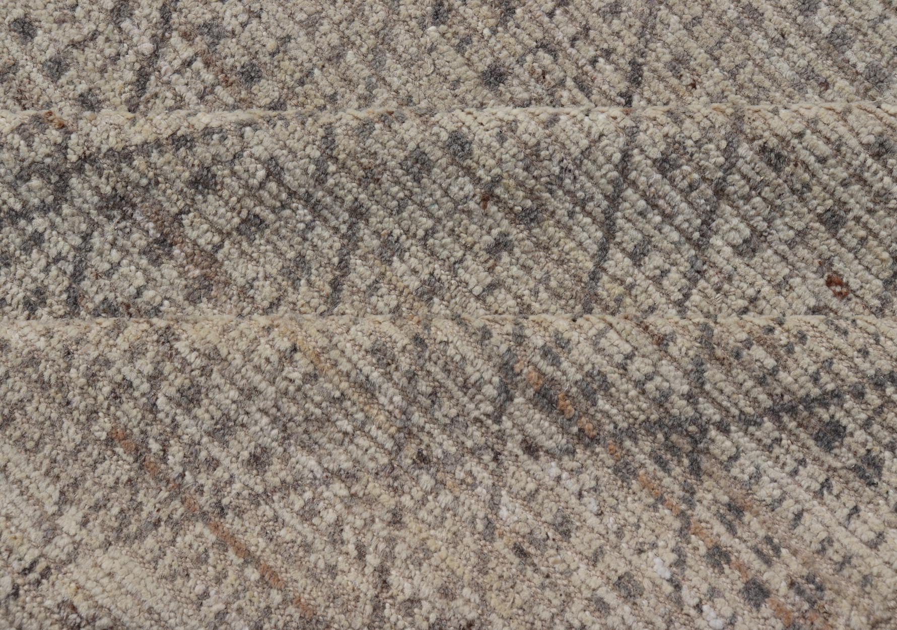 Modern Moroccan Rug in Wool with All - Over Diamond Design by Keivan Woven Arts This modern casual tribal rug has been hand - knotted in wool. The rug features a modern sub - geometric diamond design, replete with various motifs within each diamond.... - Keivan Woven ArtsAFG - 39921 - 19778Rug
