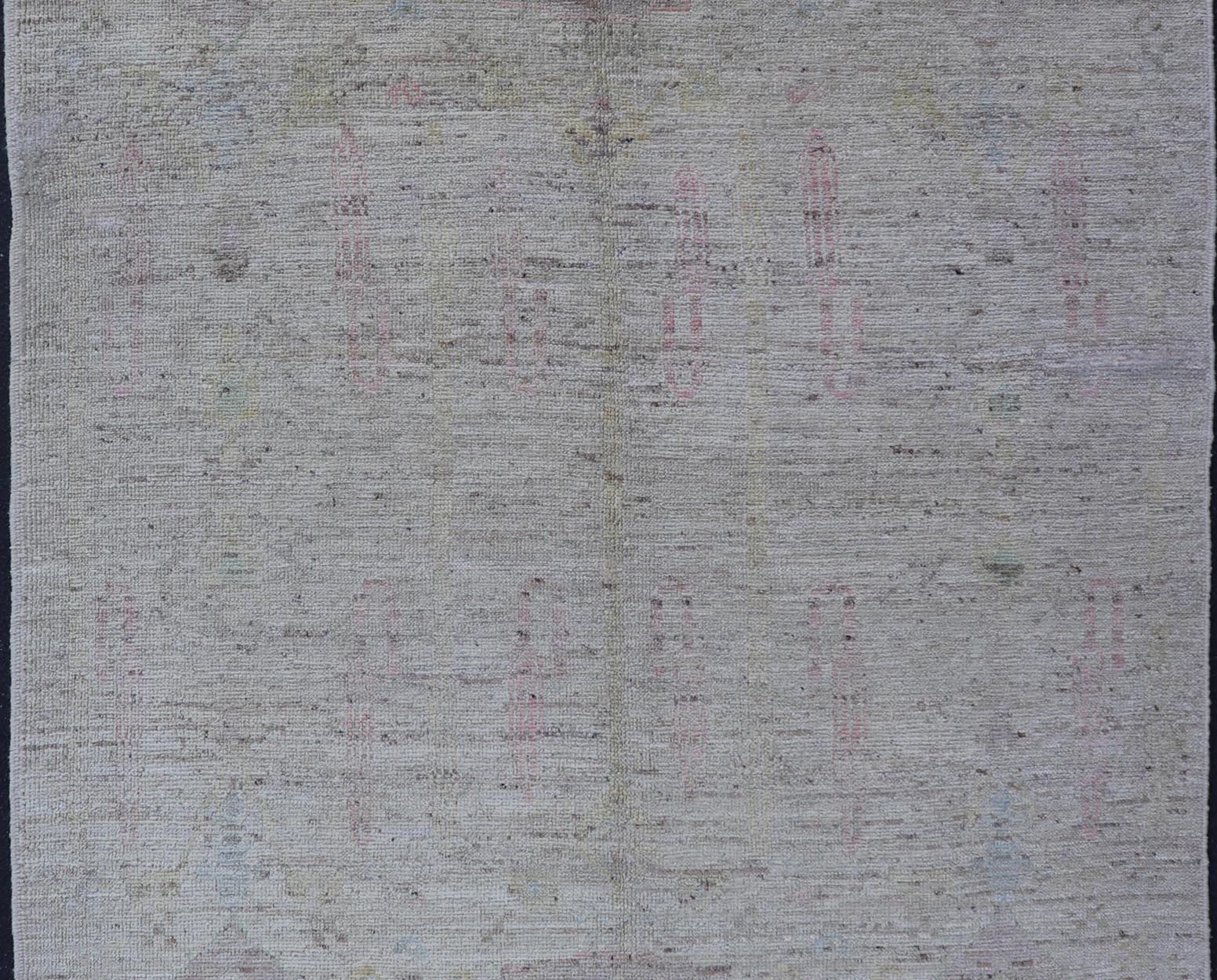 Modern Hand - Knotted Muted Tribal Rug in Wool with Sub - Geometric Design This modern casual muted tribal rug has been hand - knotted. The rug features a modern sub - geometric design, rendered in multicolor, making this rug a superb fit for a variety... - Keivan Woven ArtsAFG - 39992 - 19394Rug