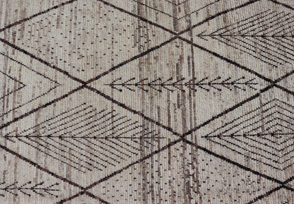 Large Modern Moroccan Hand - Knotted Rug w/ Tribal Diamond Design in Natural Tones This modern casual tribal rug has been hand - knotted. The rug features a modern sub - geometric diamond design, replete with various motifs within most diamonds; makin... - Keivan Woven ArtsAFG - 40803 - 19412Rug