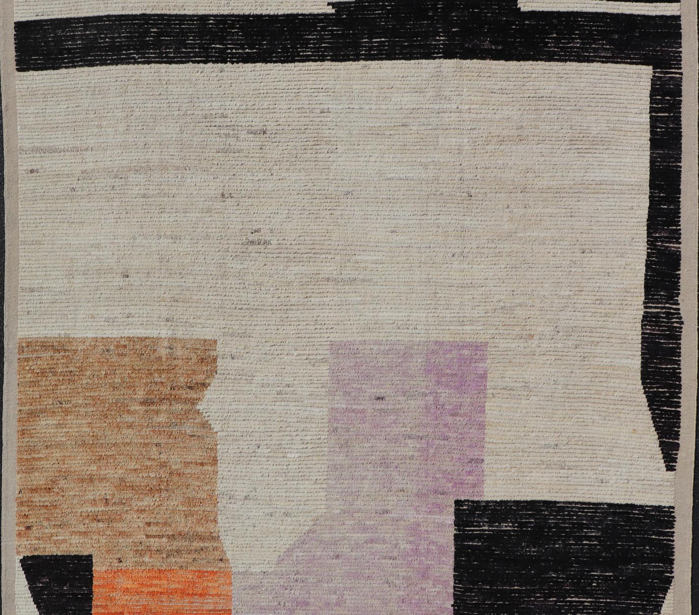 Modern Hand - Knotted Rug in Wool with Sub - Geometric Abstract Design in Multicolor This modern casual tribal rug has been hand - knotted in wool. The rug features a modern sub - geometric abstract design, rendered in multicolor, making this rug a supe... - Keivan Woven ArtsAFG - 40882 - 19616Rug