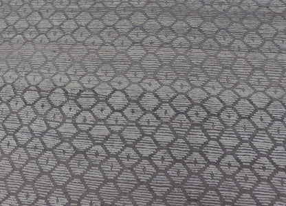 Modern Moroccan Hand - Knotted Rug with All - Over Sub - Geometric Hexagonal Design This modern casual Moroccan rug has been hand - knotted in wool. The rug features a modern all - over sub - geometric hexagonal design, rendered in various neutral tones; m... - Keivan Woven ArtsAFG - 40926 - 19796Rug