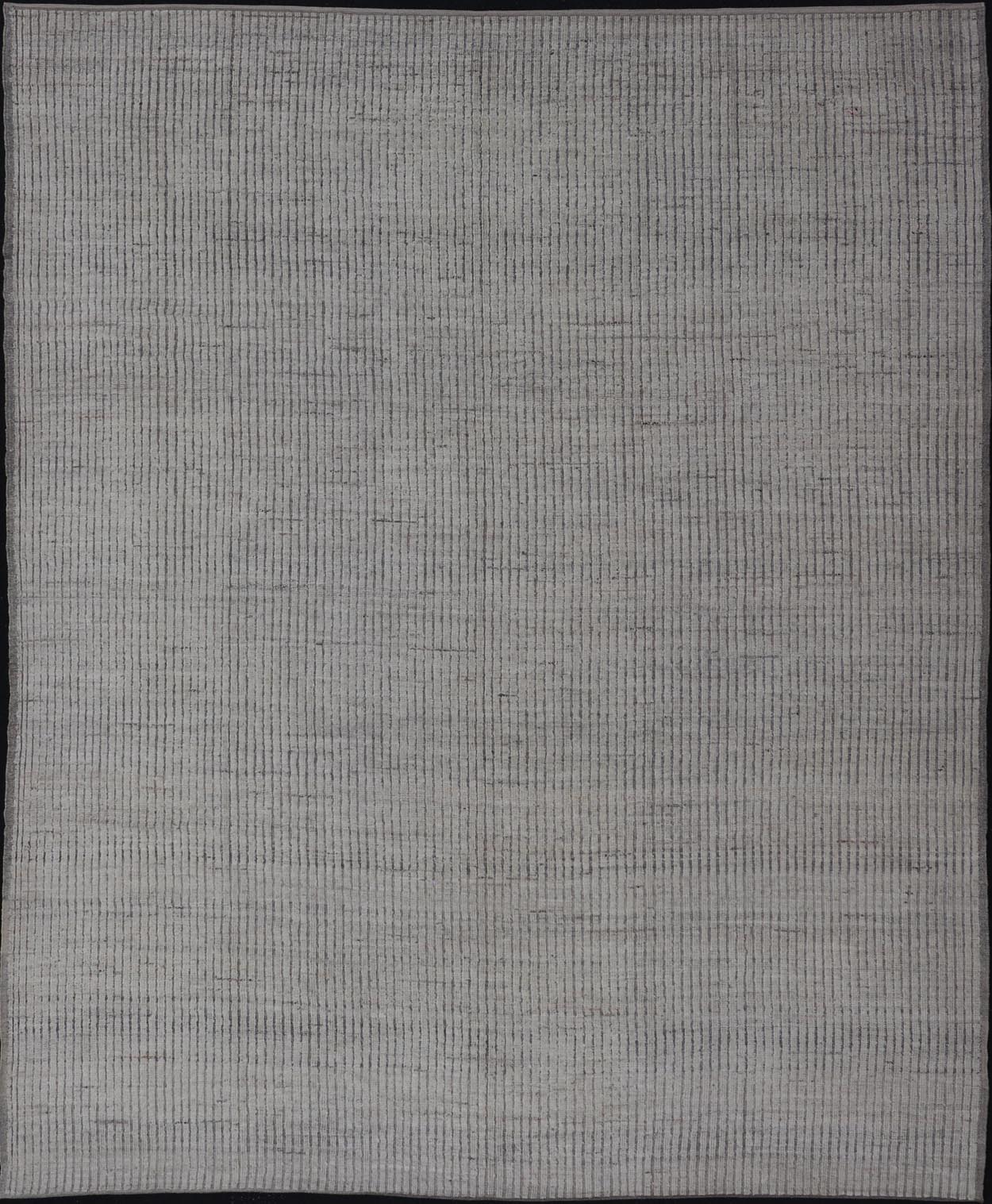 Modern Hand - Knotted Rug with All - Over Geometric High - Low Design in Neutral Tones This modern casual tribal rug has been hand - knotted in wool. The rug features a modern geometric High - Low design and texture, rendered in neutral tones; making this... - Keivan Woven ArtsAFG - 40998 - 19802Rug