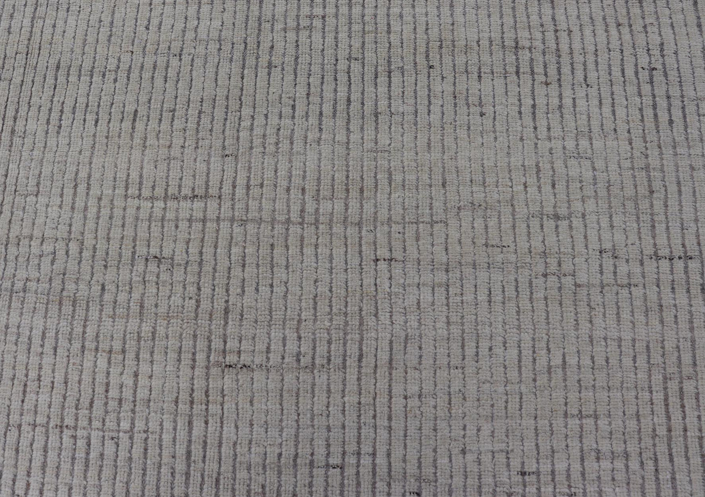 Modern Hand - Knotted Rug with All - Over Geometric High - Low Design in Neutral Tones This modern casual tribal rug has been hand - knotted in wool. The rug features a modern geometric High - Low design and texture, rendered in neutral tones; making this... - Keivan Woven ArtsAFG - 40998 - 19802Rug