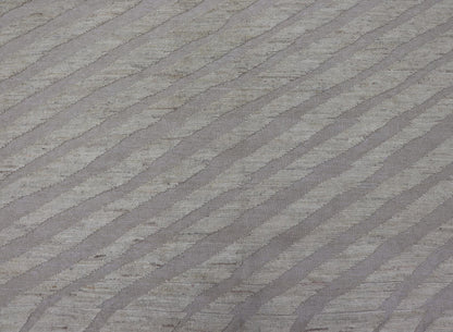 Modern Rug in Wool with Sub - Geometric Slanted Linear Design in Cream and Taupe This modern casual tribal rug has been hand - knotted in wool. The rug features a modern sub - geometric slanted linear design, rendered in creams tones; making this rug ... - Keivan Woven ArtsAFG - 41009 - 19808Rug