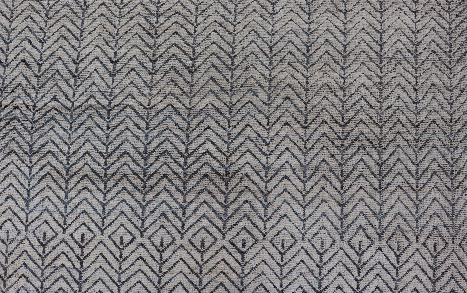 Large Modern Rug in White and Denim Blue for Palace Size Modern Interiors. Very Large Modern Rug in White and Denim Blue for Palace Size Modern Interiors, Keivan Woven Arts/ rug AFG - 41473, country of origin / type: Afghanistan / Modern Casual, c... - Keivan Woven ArtsAFG - 41473 - 19472Rug