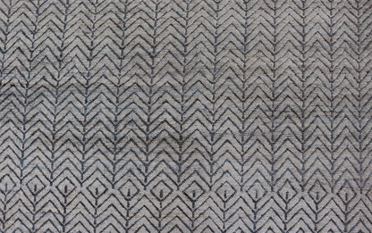 Large Modern Rug in White and Denim Blue for Palace Size Modern Interiors. Very Large Modern Rug in White and Denim Blue for Palace Size Modern Interiors, Keivan Woven Arts/ rug AFG - 41473, country of origin / type: Afghanistan / Modern Casual, c... - Keivan Woven ArtsAFG - 41473 - 19472Rug