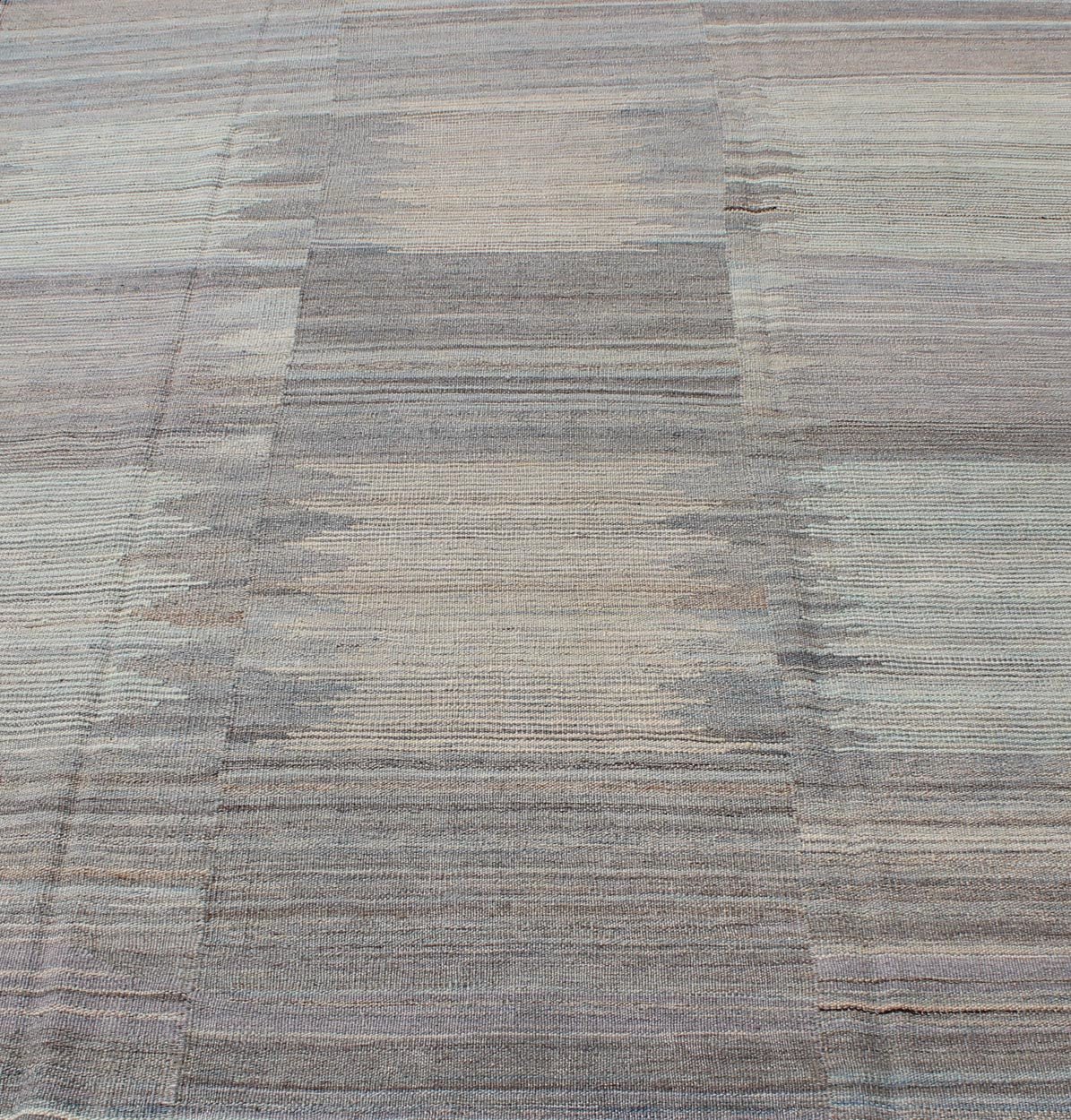 Keivan Woven Arts Flat - Weave Afghan Kilim Rug with Modern Design. Keivan Woven Arts / rug AFG - 6287, country of origin / type: Afghanistan / Kilim. Measures: 6'4 x 7'10 This fun and vibrant Kilim rug features a modern design, perfectly suited fo... - Keivan Woven ArtsAFG - 6287 - 10418Rug