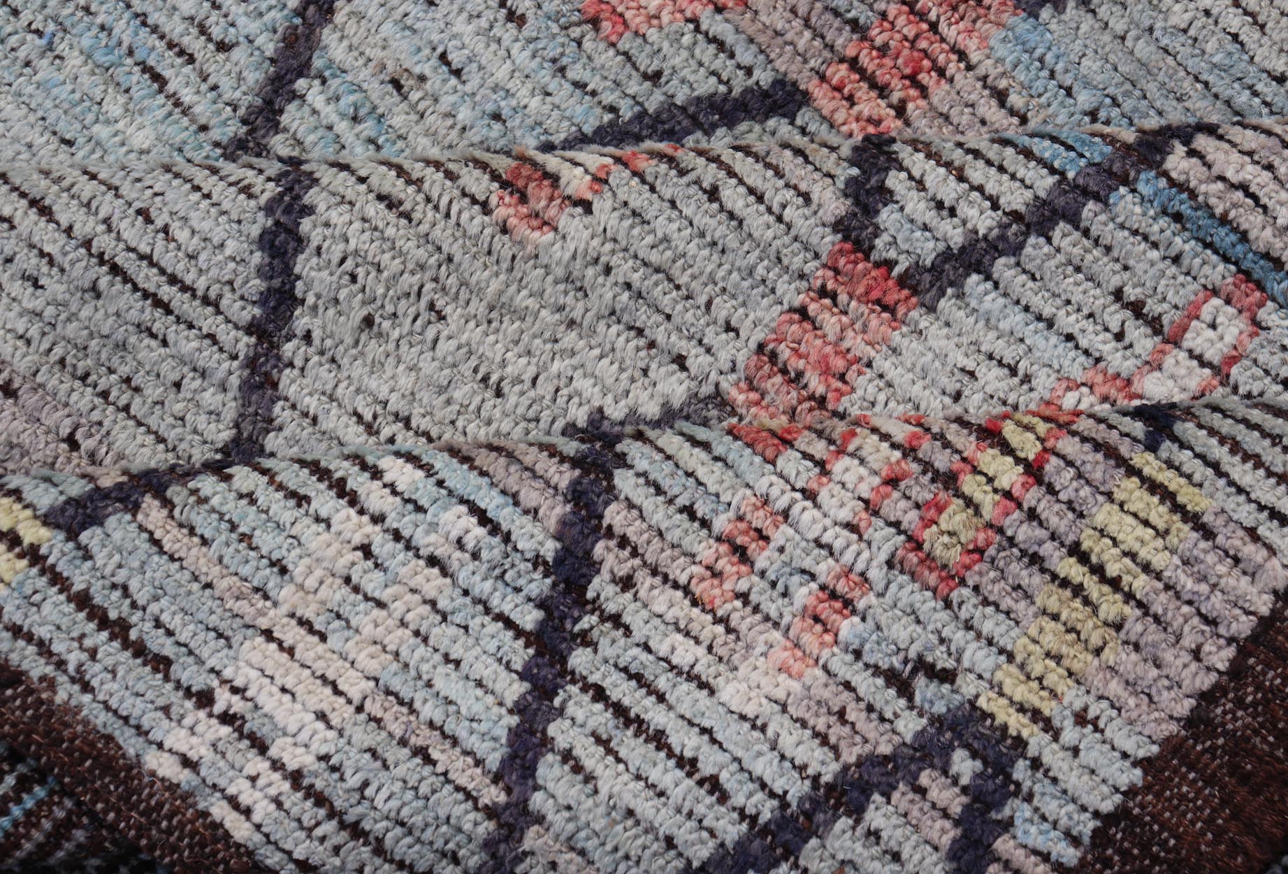 Modern Moroccan Rug by Keivan Woven Arts With All - Over Geometric Design Modern Hand - Knotted Moroccan Rug with All - Over Geometric Design in Wool in Blue. Keivan Woven Arts; rug AFG - 64397 country of origin / type: Afghanistan / Modern Casual, cir... - Keivan Woven ArtsAFG - 64397 - 25116Rug