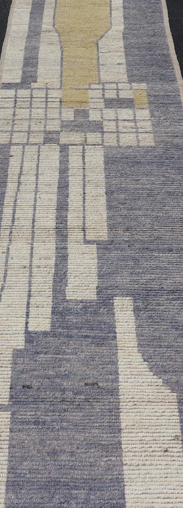All - Over Modern Design on Cream Background with Lavender and Soft Yellow Design. Keivan Woven Arts/ rug AFG - 64795, country of origin / type: Afghanistan / Piled, condition: new. Measures: 3'2 x 13'0 This brand new runner features a modern all - o... - Keivan Woven ArtsAFG - 64795 - 25140Rug