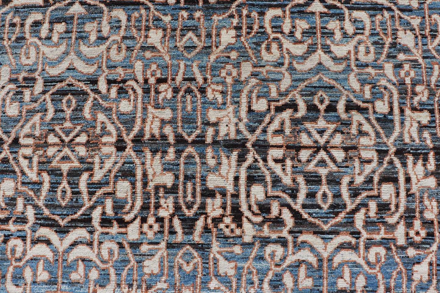 Measures: 14'0 x 16'2 Modern Casual Tribal Rug, Keivan Woven Arts / rug AFG - 65603, country of origin / type: Afghanistan / Modern Casual, circa Early - 21th Century. This large modern casual tribal rug has been hand - knotted. The rug featur... - Keivan Woven ArtsAFG - 65603 - 23102Rug