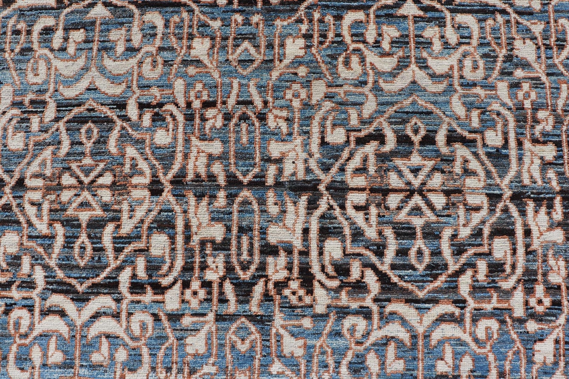 Measures: 14'0 x 16'2 Modern Casual Tribal Rug, Keivan Woven Arts / rug AFG - 65603, country of origin / type: Afghanistan / Modern Casual, circa Early - 21th Century. This large modern casual tribal rug has been hand - knotted. The rug featur... - Keivan Woven ArtsAFG - 65603 - 23102Rug
