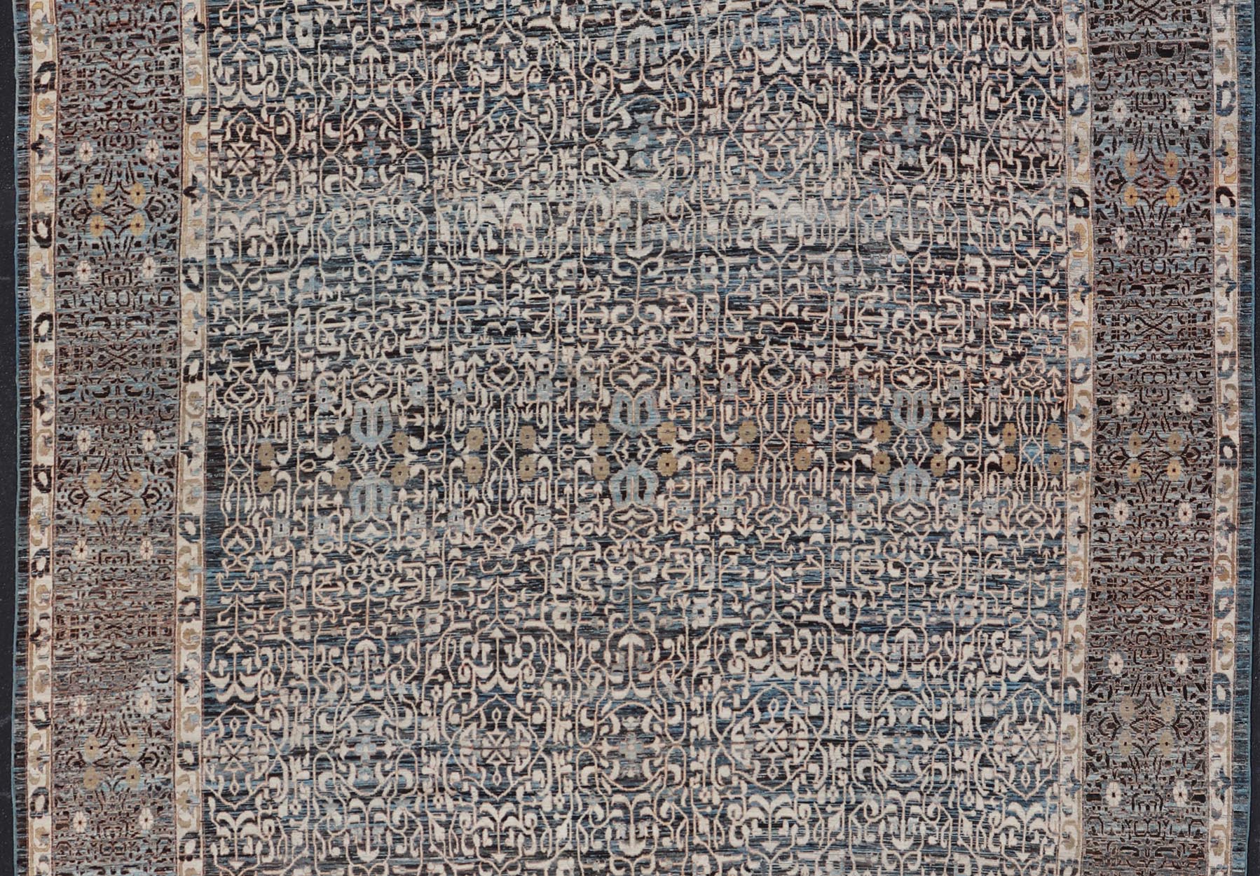 Large Modern Rug with Intricate Pattern Inspired by 13th Century Seljuk Designs. Keivan Woven Arts / rug AFG - 65713, country of origin / type: Afghanistan / Modern Casual, circa Early - 21th Century. Measures: 18'4 x 23'2 This large modern rug has b... - Keivan Woven ArtsAFG - 65713 - 25164