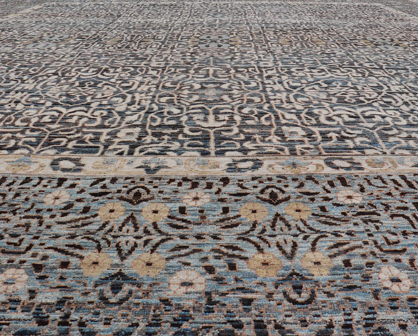 Large Modern Rug with Intricate Pattern Inspired by 13th Century Seljuk Designs. Keivan Woven Arts / rug AFG - 65713, country of origin / type: Afghanistan / Modern Casual, circa Early - 21th Century. Measures: 18'4 x 23'2 This large modern rug has b... - Keivan Woven ArtsAFG - 65713 - 25164