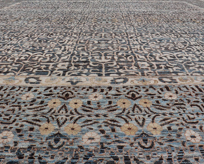 Large Modern Rug with Intricate Pattern Inspired by 13th Century Seljuk Designs. Keivan Woven Arts / rug AFG - 65713, country of origin / type: Afghanistan / Modern Casual, circa Early - 21th Century. Measures: 18'4 x 23'2 This large modern rug has b... - Keivan Woven ArtsAFG - 65713 - 25164