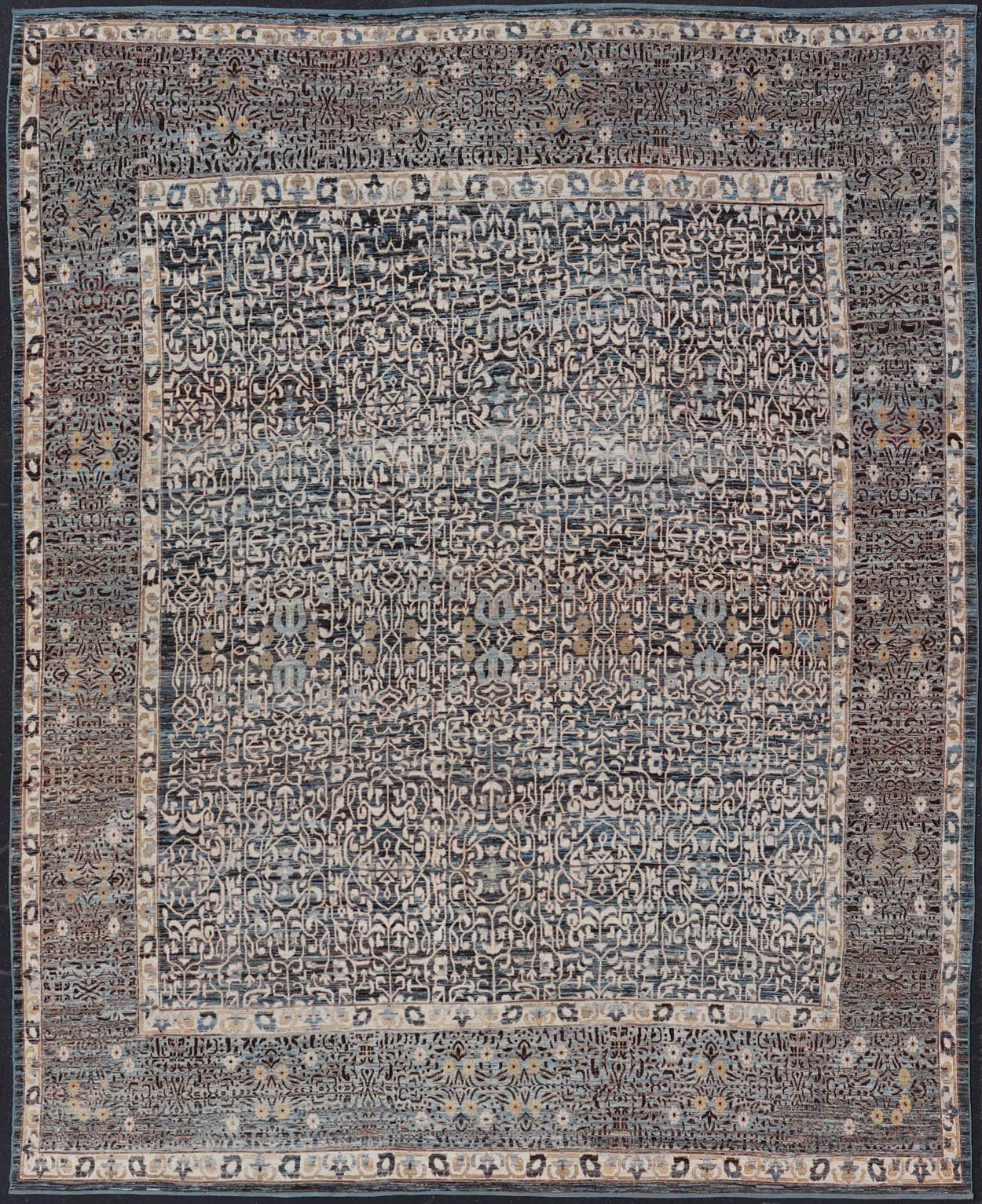 Large Modern Rug with Intricate Pattern Inspired by 13th Century Seljuk Designs. Keivan Woven Arts / rug AFG - 65713, country of origin / type: Afghanistan / Modern Casual, circa Early - 21th Century. Measures: 18'4 x 23'2 This large modern rug has b... - Keivan Woven ArtsAFG - 65713 - 25164