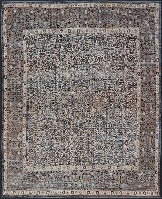 Large Modern Rug with Intricate Pattern Inspired by 13th Century Seljuk Designs. Keivan Woven Arts / rug AFG - 65713, country of origin / type: Afghanistan / Modern Casual, circa Early - 21th Century. Measures: 18'4 x 23'2 This large modern rug has b... - Keivan Woven ArtsAFG - 65713 - 25164
