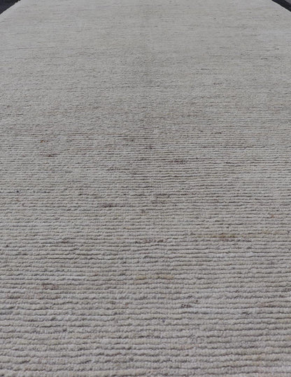 Modern Casual Gallery Runner in Neutral Tones with Shades of Cream to Ivory. Keivan Woven Arts rug AFG - 67941, country of origin / type: Afghanistan / Pile 21st Century. Measures: 7'0 x 18'4 This large gallery runner makes it perfect for modern ... - Keivan Woven ArtsAFG - 67941 - 25176Rug