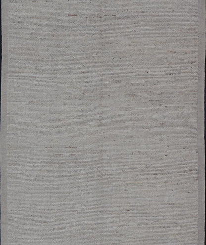 Modern Casual Gallery Runner in Neutral Tones with Shades of Cream to Ivory. Keivan Woven Arts rug AFG - 67941, country of origin / type: Afghanistan / Pile 21st Century. Measures: 7'0 x 18'4 This large gallery runner makes it perfect for modern ... - Keivan Woven ArtsAFG - 67941 - 25176Rug