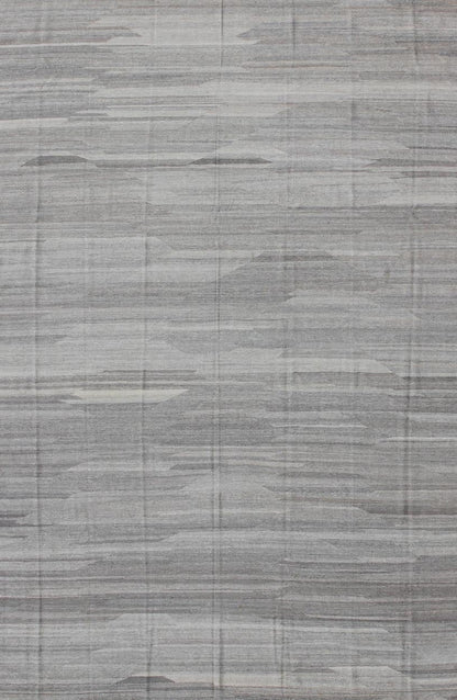 Very Large Modern Kilim with Solid Minimalist Design in Variation of Gray Tones Modern and casual flat - weave fine hand made Kilim rug in gray tones and Neutrals with Minimalist design and solid pattern Measures: 11'9 x 19'6 Minima... - Keivan Woven ArtsAFG - 9263 - 10434Rug