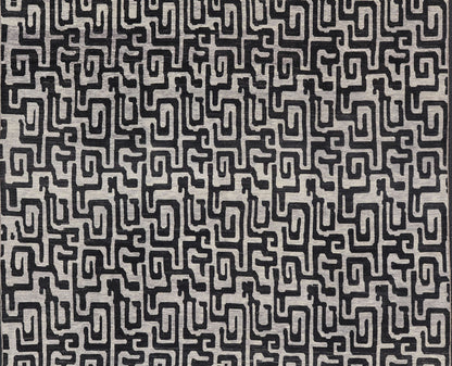 Keivan Woven Arts Large modern rug with diamond pattern in Black and off white. Measures: 14'6 x 19'2 Very large modern rug with low pile rug by Keivan Woven Arts in black, gray and off white. Modern rug by Keivan woven arts, black and ... - Keivan Woven ArtsAFGC - 39493 - 18323Rug