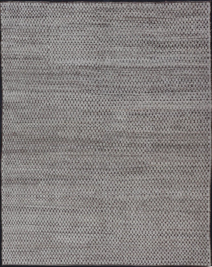 Modern Hand - Knotted Rug in Wool with All - Over Geometric Checkerboard Design This modern casual tribal rug has been hand - knotted. The rug features a modern all - over geometric checkerboard - like design, rendered in brown, cream, taupe, and gray ton... - Keivan Woven ArtsAFGC - 39754 - 19520Rug