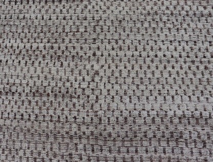 Modern Hand - Knotted Rug in Wool with All - Over Geometric Checkerboard Design This modern casual tribal rug has been hand - knotted. The rug features a modern all - over geometric checkerboard - like design, rendered in brown, cream, taupe, and gray ton... - Keivan Woven ArtsAFGC - 39754 - 19520Rug