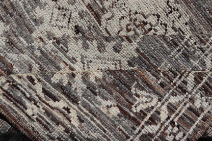 Modern Hand - Knotted Rug in Wool with Sub - Geometric Floral Oushak Design This modern casual rug has been hand - knotted. The rug features a modern sub - geometric Oushak design, replete with various motifs, the rug is rendered in earthy and neutral t... - Keivan Woven ArtsAFGC - 39775 - 17110Rug