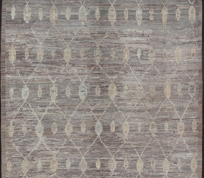 Modern Afghan Tribal Rug in Wool with Sub - Geometric Design in Multicolor This modern casual tribal rug has been hand - knotted. The rug features a modern sub - geometric design, rendered in multicolor; making this rug a superb fit for a variety of ... - Keivan Woven ArtsAFGC - 39796 - 19370Rug