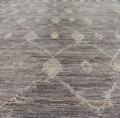 Modern Afghan Tribal Rug in Wool with Sub - Geometric Design in Multicolor This modern casual tribal rug has been hand - knotted. The rug features a modern sub - geometric design, rendered in multicolor; making this rug a superb fit for a variety of ... - Keivan Woven ArtsAFGC - 39796 - 19370Rug